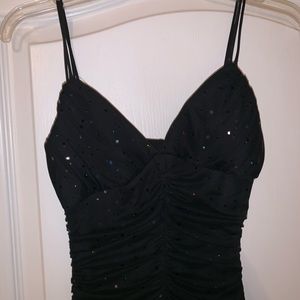 Black sequin formal dress
